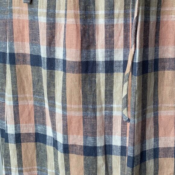 GAL MEETS GLAM COLLECTION Peyton Belted Button Up Plaid Sundress Size 2 NWT - Picture 8 of 15